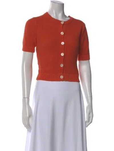 Pre-owned Alex Mill Crew Neck Short Sleeve Top In Orange