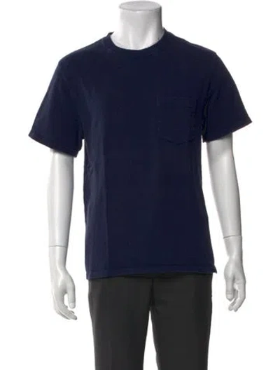 Pre-owned Alex Mill Crew Neck Short Sleeve T-shirt In Blue