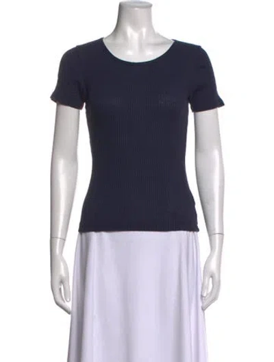 Pre-owned Alex Mill Crew Neck Short Sleeve T-shirt In Blue