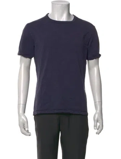 Pre-owned Alex Mill Crew Neck Short Sleeve T-shirt In Blue