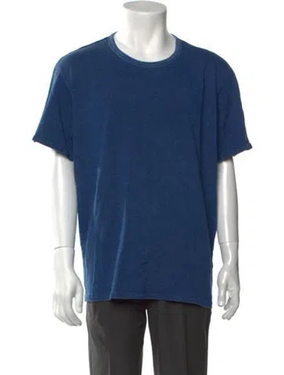 Pre-owned Alex Mill Crew Neck Short Sleeve T-shirt In Blue