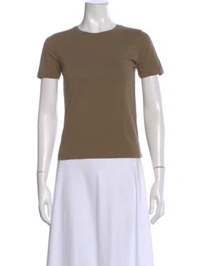 Pre-owned Alex Mill Crew Neck Short Sleeve T-shirt In Brown
