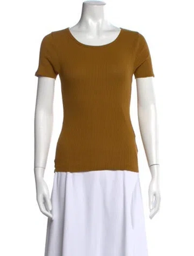 Pre-owned Alex Mill Crew Neck Short Sleeve T-shirt In Brown