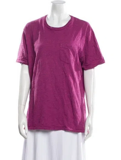 Pre-owned Alex Mill Crew Neck Short Sleeve T-shirt In Purple