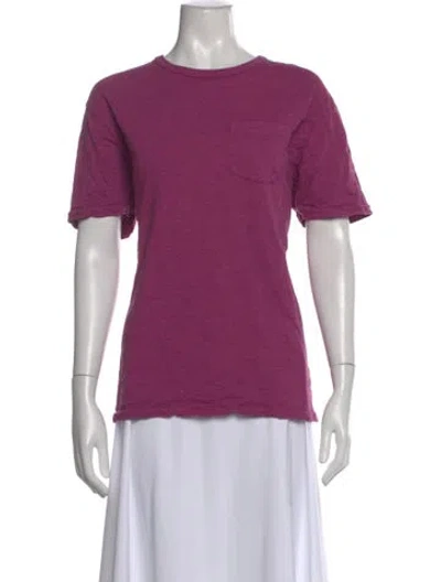 Pre-owned Alex Mill Crew Neck Short Sleeve T-shirt In Purple