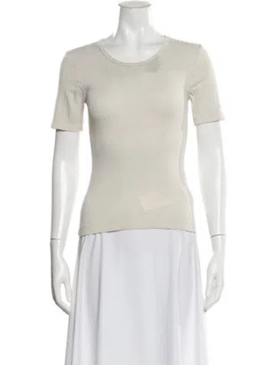 Pre-owned Alex Mill Crew Neck Short Sleeve T-shirt In White