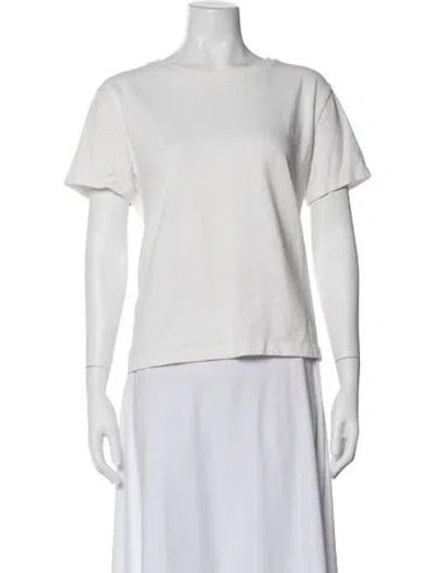 Pre-owned Alex Mill Crew Neck Short Sleeve T-shirt In White
