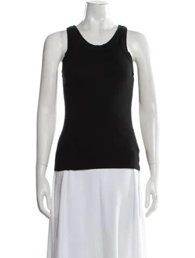 Pre-owned Alex Mill Crew Neck Sleeveless Top In Black