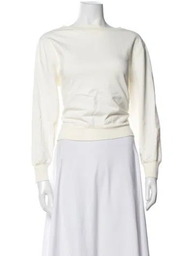 Pre-owned Alex Mill Crew Neck Sweater In White