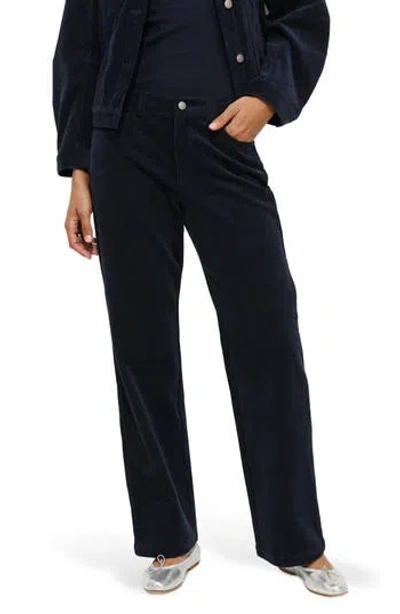 Alex Mill Darci Corduroy Chinos In Dark Navy