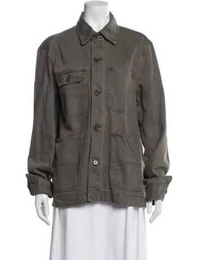 Pre-owned Alex Mill Denim Jacket In Gray