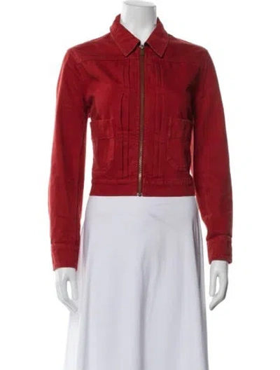 Pre-owned Alex Mill Denim Jacket In Orange