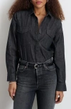 Alex Mill Denim Western Shirt In Black Wash