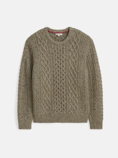 Alex Mill Donegal Fisherman Sweater In Grassland