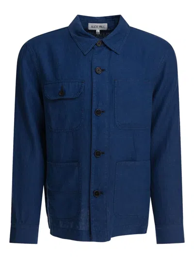 ALEX MILL DOUBLE-POCKET LINEN SHIRT JACKET