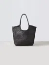 Alex Mill Dragon Diffusion Diagonal Triple Jump Bag In Black