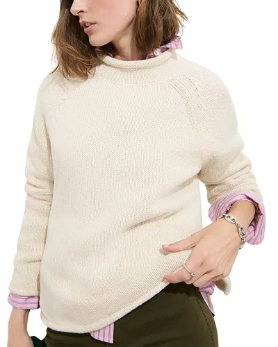 Alex Mill Eastport Cotton Mock Neck Sweater In Neutral