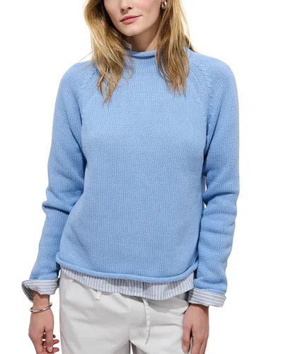 Alex Mill Eastport Roll Neck Sweater In Blue