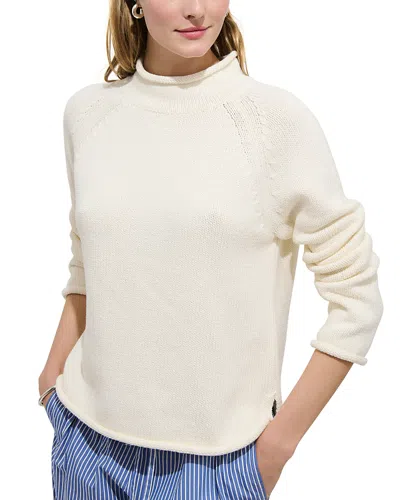 Alex Mill Eastport Roll Neck Sweater In White