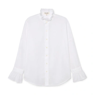 Alex Mill Easy Ruffle Shirt In White