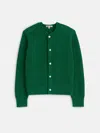 Alex Mill Chunky Cotton Cardigan In Verdant Green