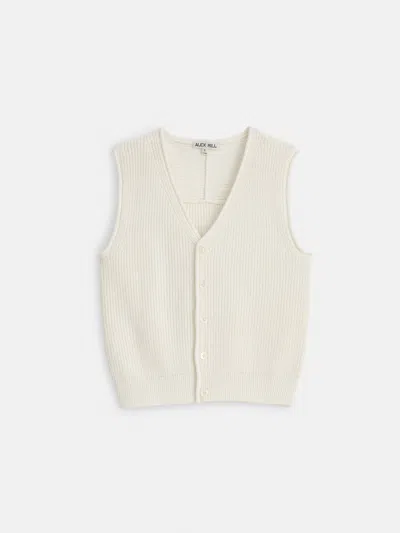 Alex Mill Eldridge Sweater Vest In Off White