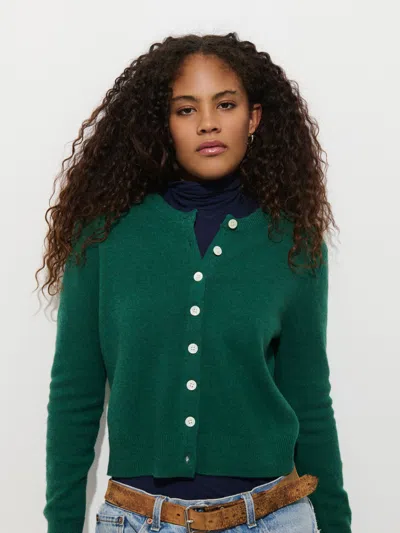 Alex Mill Elizabeth Street Cardigan In Merino Wool In Green