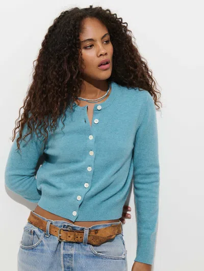 Alex Mill Elizabeth Street Cardigan In Merino Wool In Blue