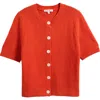 Alex Mill Elle Sweater In Cotton Linen In Pureed Pumpkin