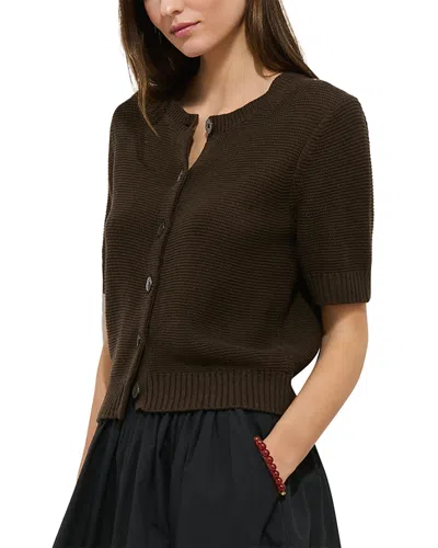 Alex Mill Elle Linen Cotton Sweater In Brown