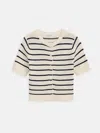 Alex Mill Elle Striped Sweater In Cotton Linen In Neutral