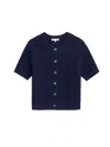 Alex Mill Elle Sweater In Cotton Linen In Navy Night