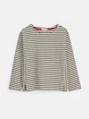 Alex Mill Emily Tee In Dark Navy/natural