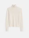 Alex Mill Emmaline Turtleneck In Merino Wool In Cream