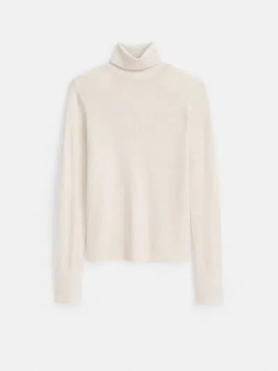 Alex Mill Emmaline Turtleneck In Merino Wool In Cream