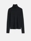 Alex Mill Emmaline Turtleneck In Merino Wool In Soot