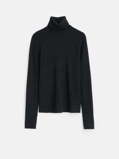 Alex Mill Emmaline Turtleneck In Merino Wool In Soot
