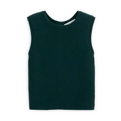 Alex Mill Erin Cashmere Vest In Cypress Green