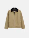 Alex Mill Essex Cotton Canvas Jacket In Nude