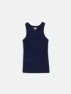 Alex Mill Everyday Rib Tank In Dark Navy