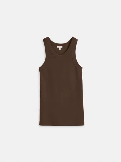 Alex Mill Everyday Rib Tank In Roasted Bean