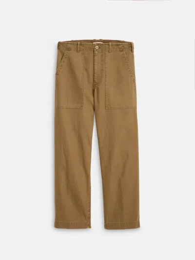 Alex Mill Field Pant In Herringbone In Dark Khaki