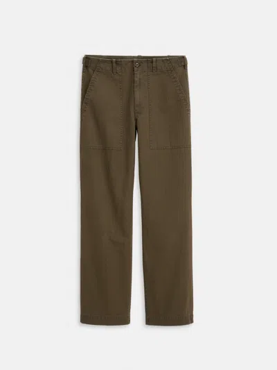 Alex Mill Field Pant In Herringbone In Green