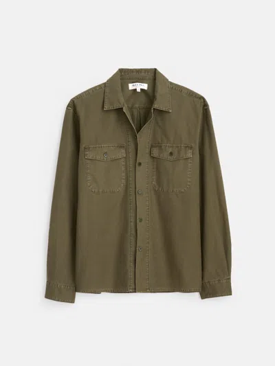 Alex Mill Field Shirt In Crosshatch Cotton In Dried Basil