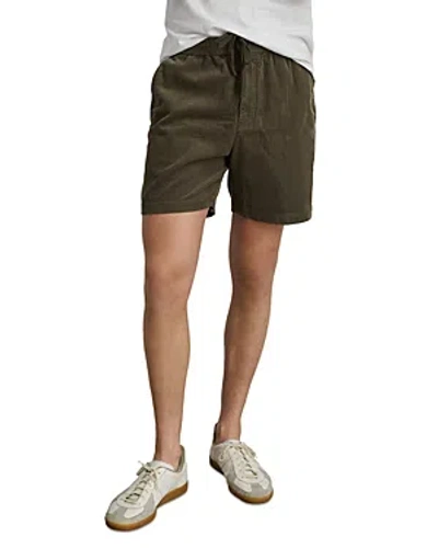 Alex Mill Fine Wale Corduroy Relaxed Fit 6 Shorts In Military Olive