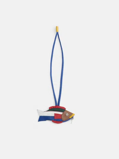 Alex Mill Fish Charm In Leather