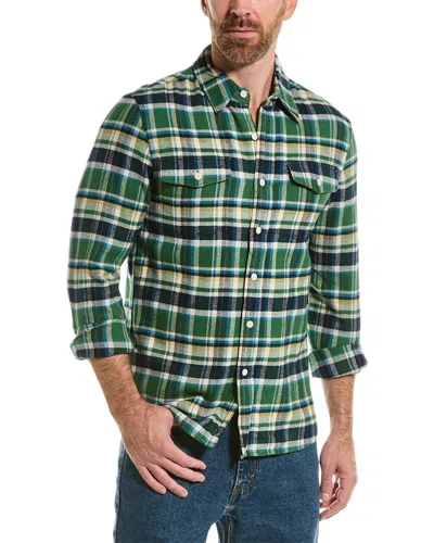 Alex Mill Flannel Chore Shirt In Green