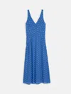 Alex Mill Flora Dress In Dot In Blue