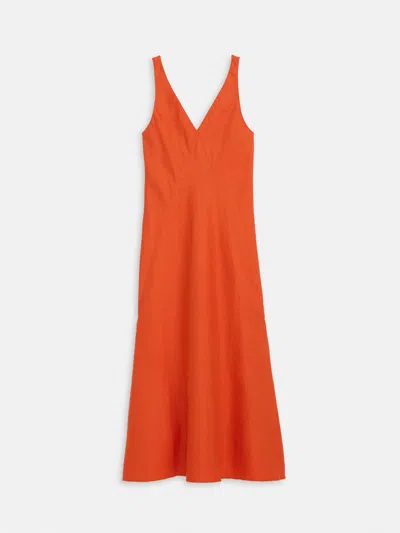 Alex Mill Flora Dress In Linen In Red