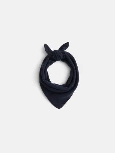 Alex Mill Flynn Handkerchief Scarf In Wool In Bright Navy